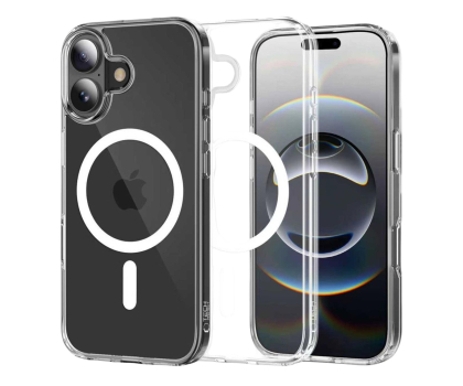 Etui do telefonów Tech-Protect Flexair Hybrid Magsafe do Iphone 17 Clear